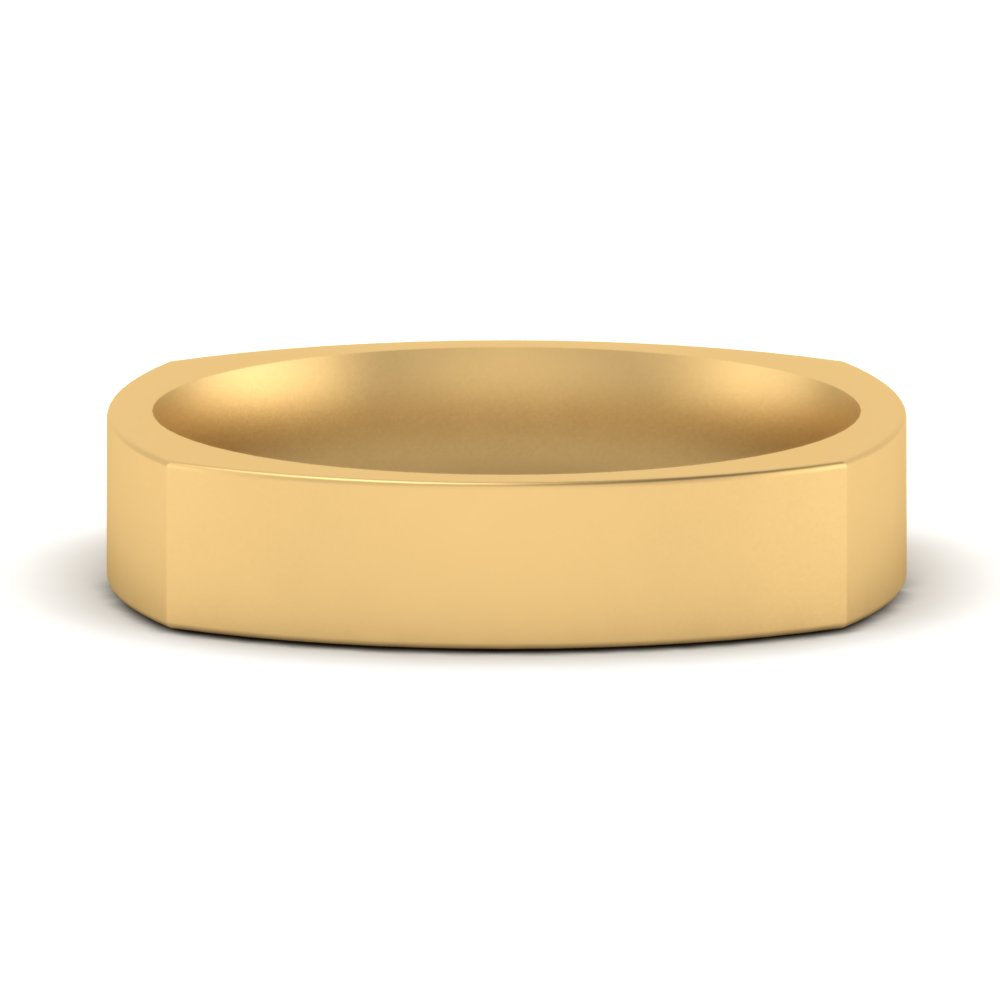 Square Comfort Fit Mens Wedding Band Fascinating Diamonds