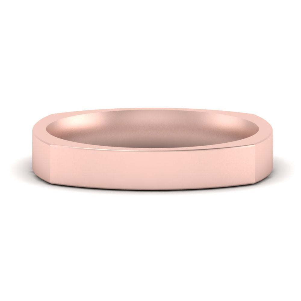 Square Comfort Fit Mens Wedding Band Fascinating Diamonds