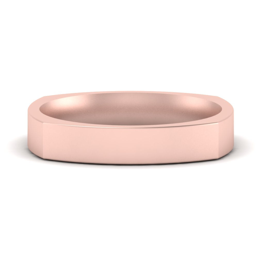 Square Comfort Fit Mens Wedding Band Fascinating Diamonds