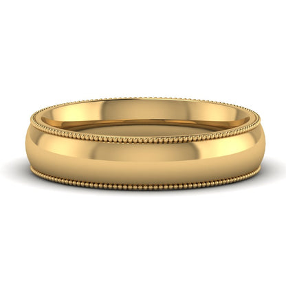Comfort Fit Wedding Band Milgrain Edge Fascinating Diamonds