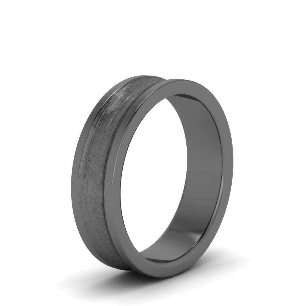 Concave Mens Wedding Ring Fascinating Diamonds