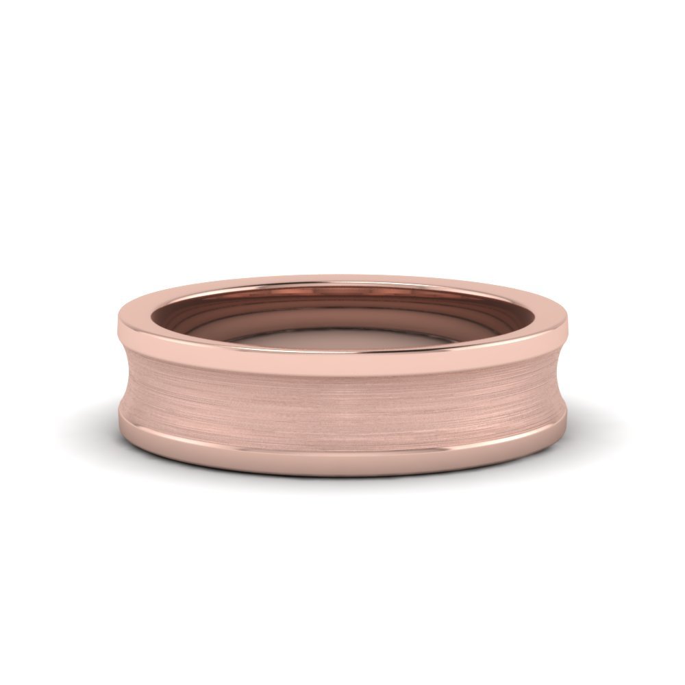 Concave Mens Wedding Ring Fascinating Diamonds