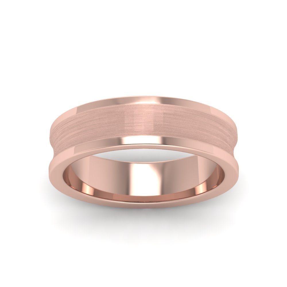 Concave Mens Wedding Ring Fascinating Diamonds