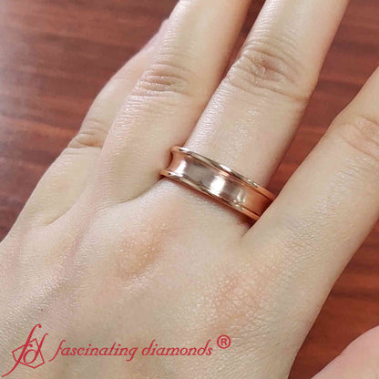 Concave Mens Wedding Ring Fascinating Diamonds
