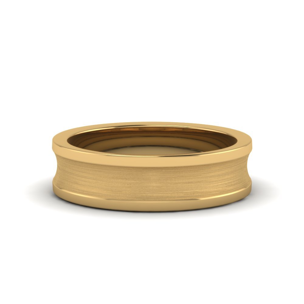 Concave Mens Wedding Ring Fascinating Diamonds