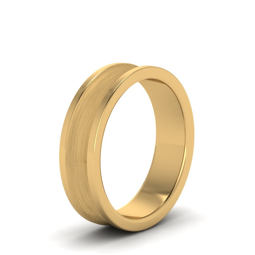 Concave Mens Wedding Ring Fascinating Diamonds