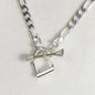 Cortina - Cuban Chain Horse Stirrup Necklace in Silver Urban-Equestrian