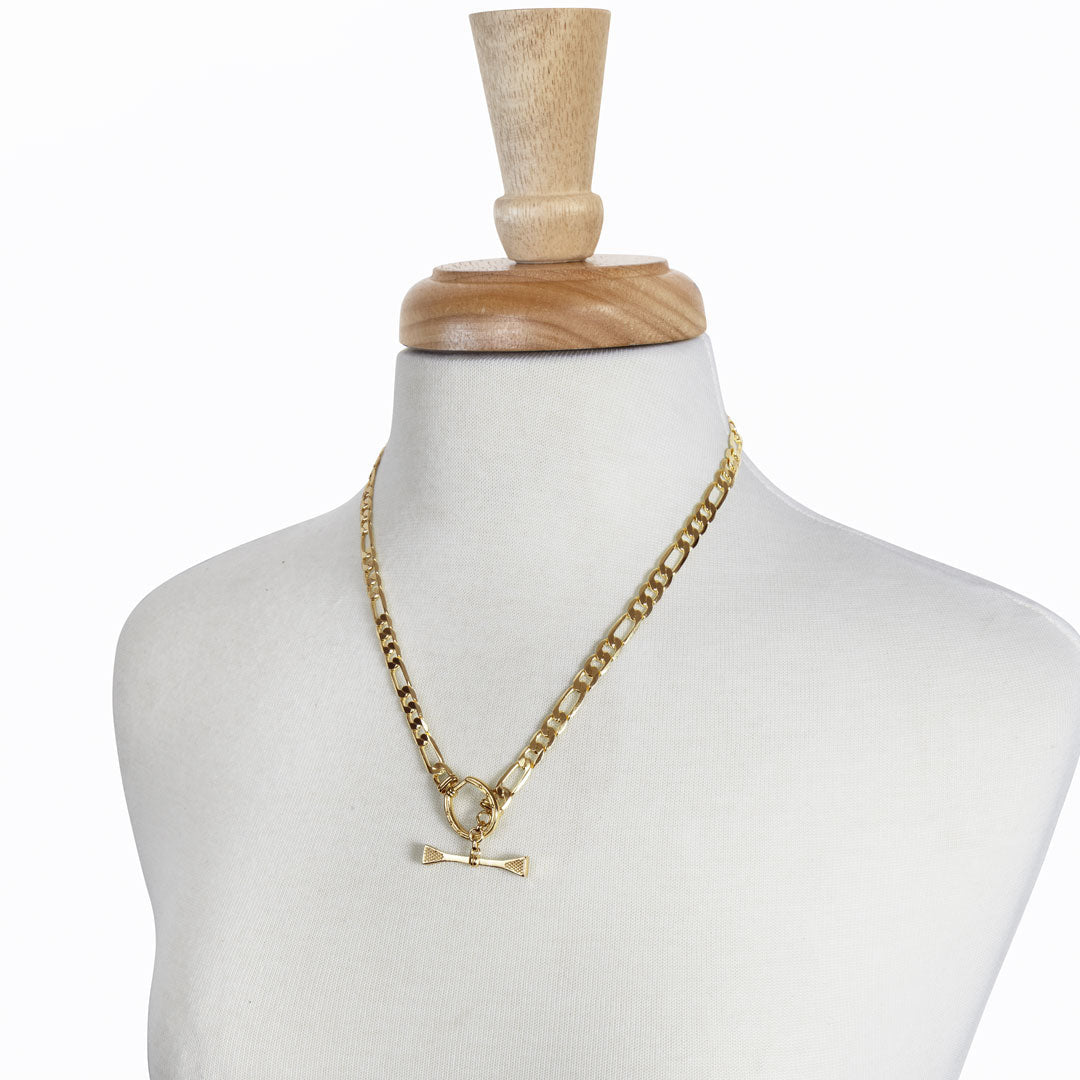 Cortina - Cuban Chain Horseshoe Bracelet in Gold Urban-Equestrian