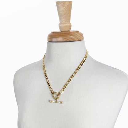 Cortina - Cuban Chain Horseshoe Bracelet in Gold Urban-Equestrian