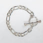 Cortina - Cuban Chain Horseshoe Bracelet in Silver Urban-Equestrian