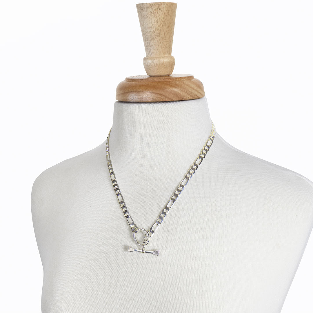 Cortina - Cuban Chain Horseshoe Bracelet in Silver Urban-Equestrian