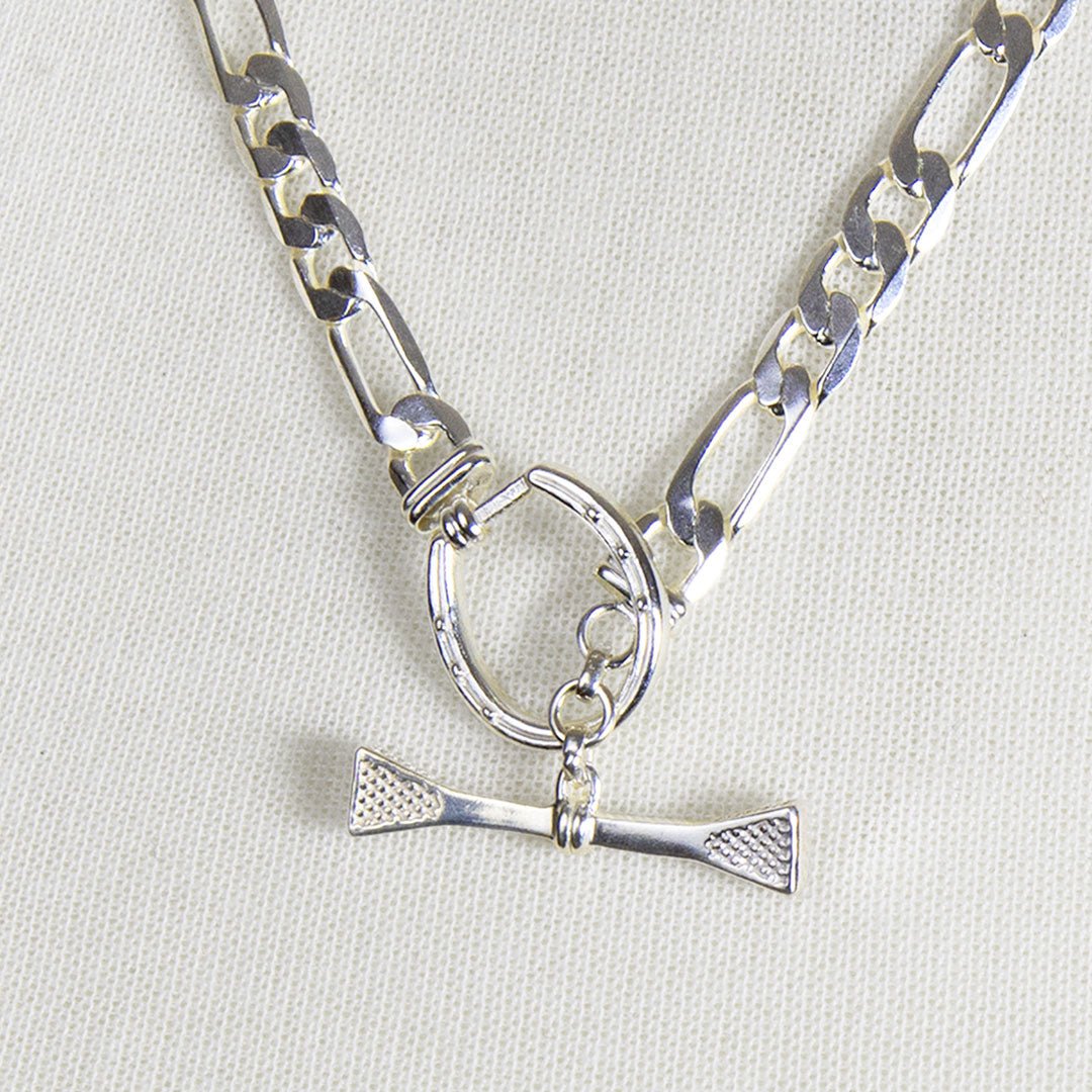 Cortina - Cuban Chain Horseshoe Bracelet in Silver Urban-Equestrian