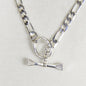 Cortina - Cuban Chain Horseshoe Necklace in Silver Urban-Equestrian