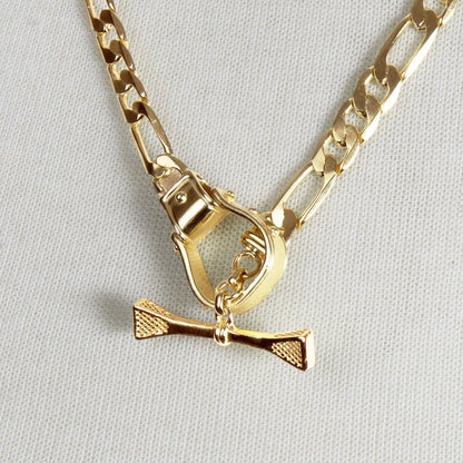 Cortina - Cuban Chain Western Necklace in Gold Urban-Equestrian