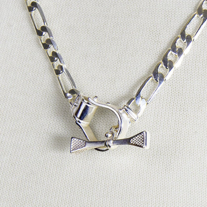Cortina - Cuban Chain Western Necklace in Silver Urban-Equestrian