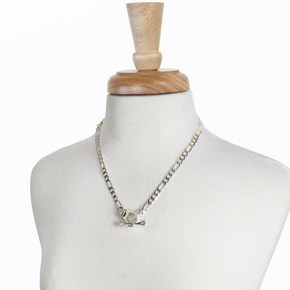 Cortina - Cuban Chain Western Stirrup Bracelet in Silver Urban-Equestrian