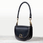 Coronado- Horse Bit Lock Luxury Leather Crossbody Handbag in Black Urban-Equestrian