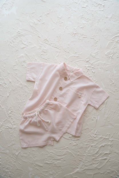 Boy Shirt-Short Set Honey and Hive