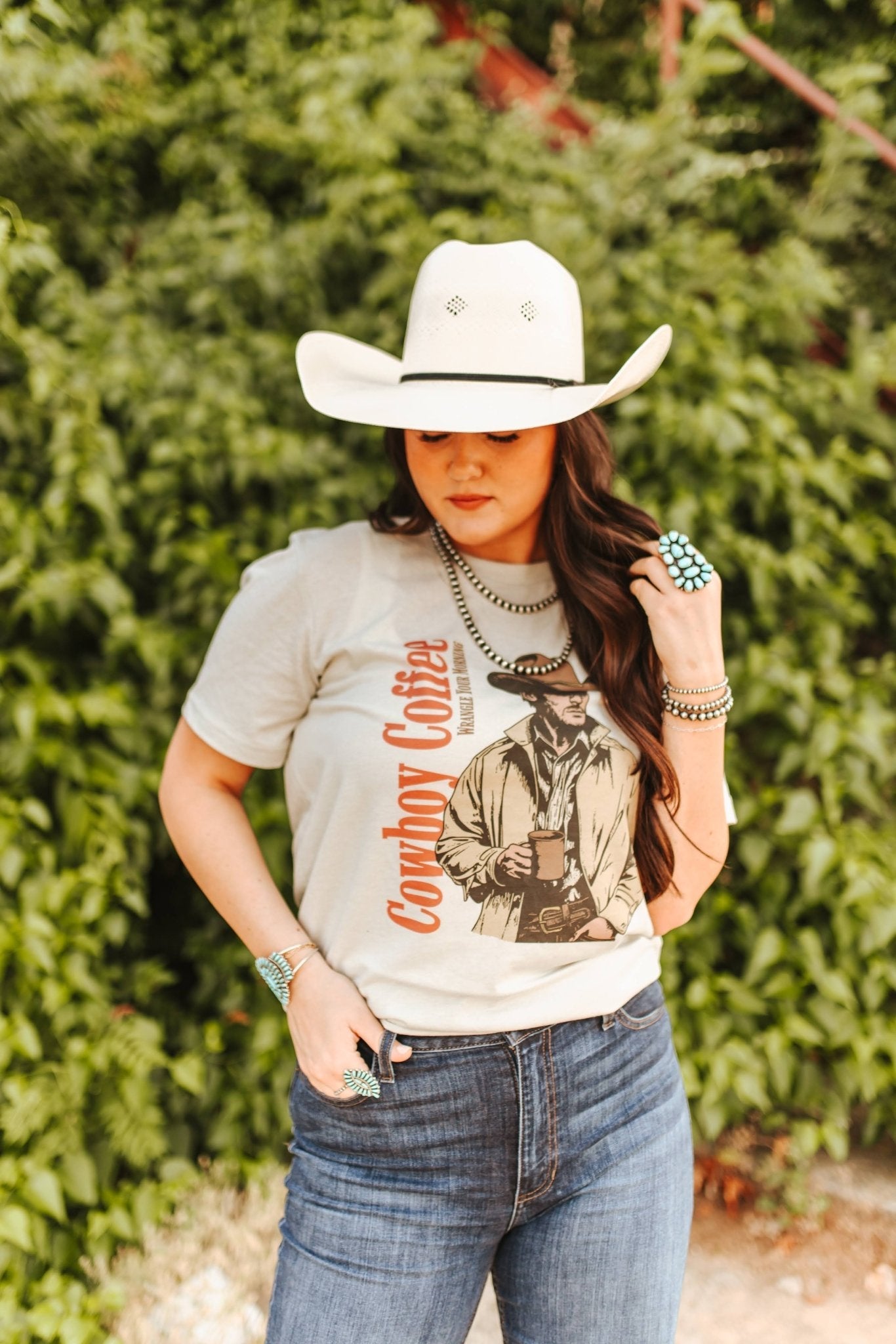 Cowboy Coffee Graphic Tee Wild Junkie