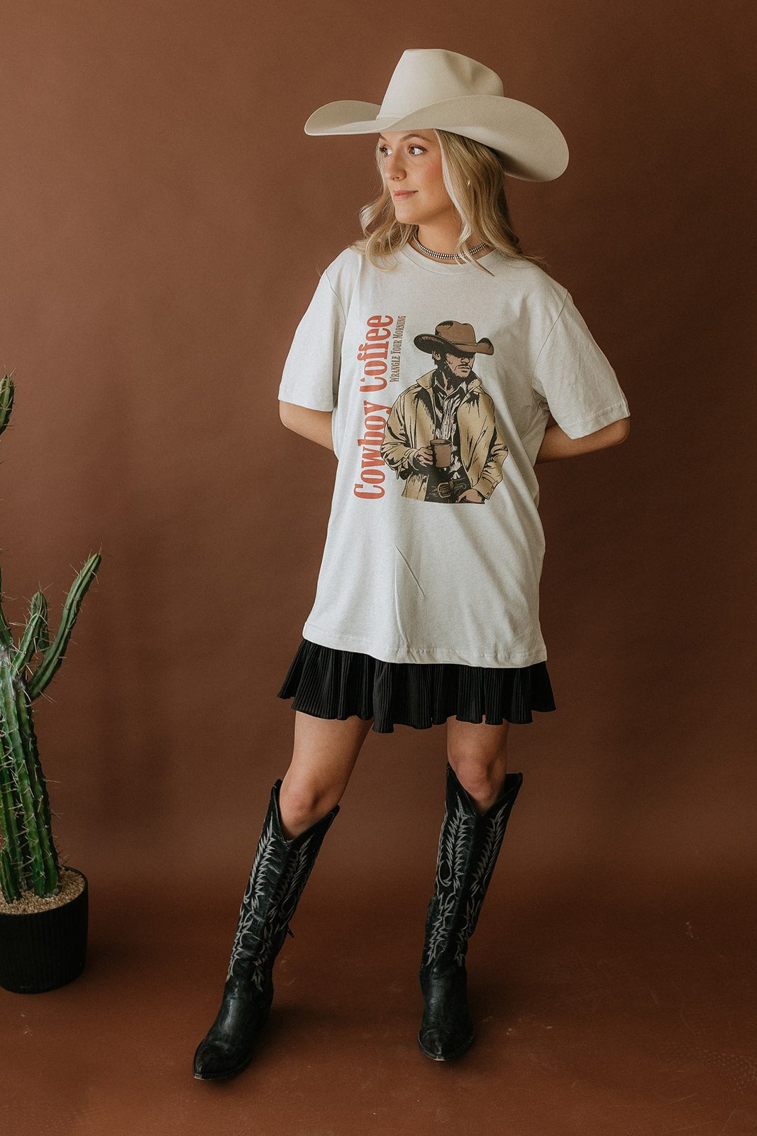Cowboy Coffee Graphic Tee Wild Junkie