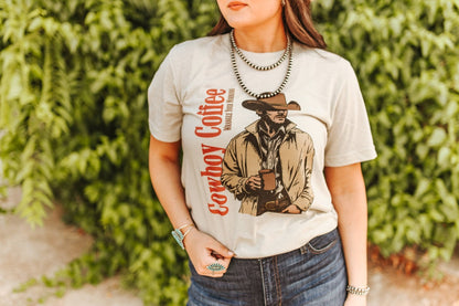 Cowboy Coffee Graphic Tee Wild Junkie