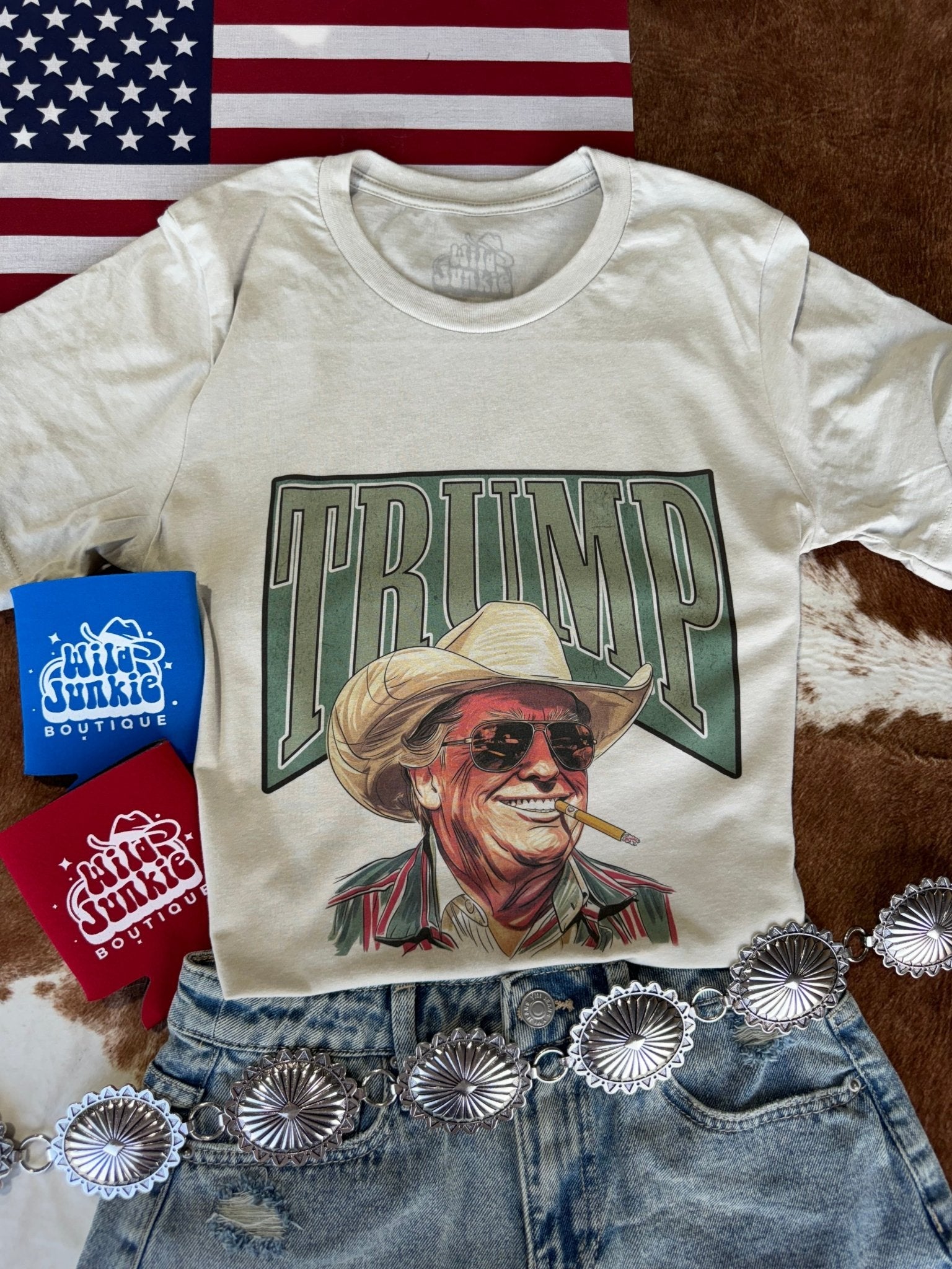 Cowboy Trump Graphic Tee Wild Junkie