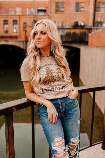 Cowboy Up Western Graphic Tee Wild Junkie