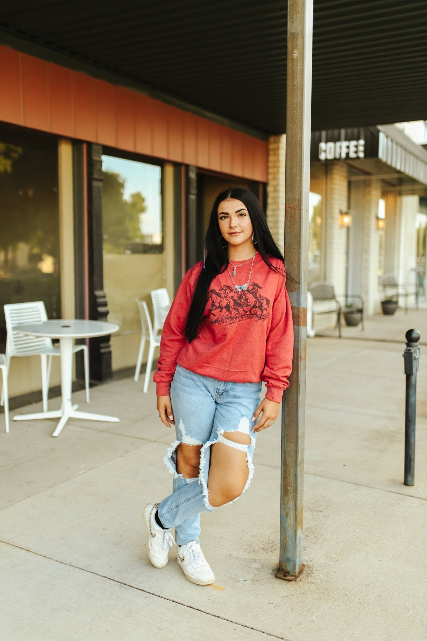 Cowgirl Rider Graphic Sweatshirt Wild Junkie
