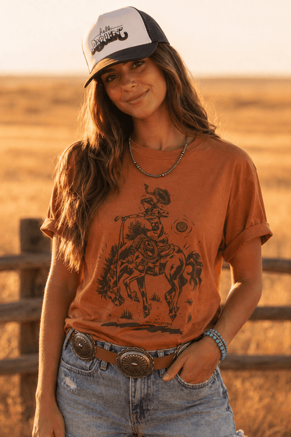 Cowgirl Rider Graphic Tee Wild Junkie