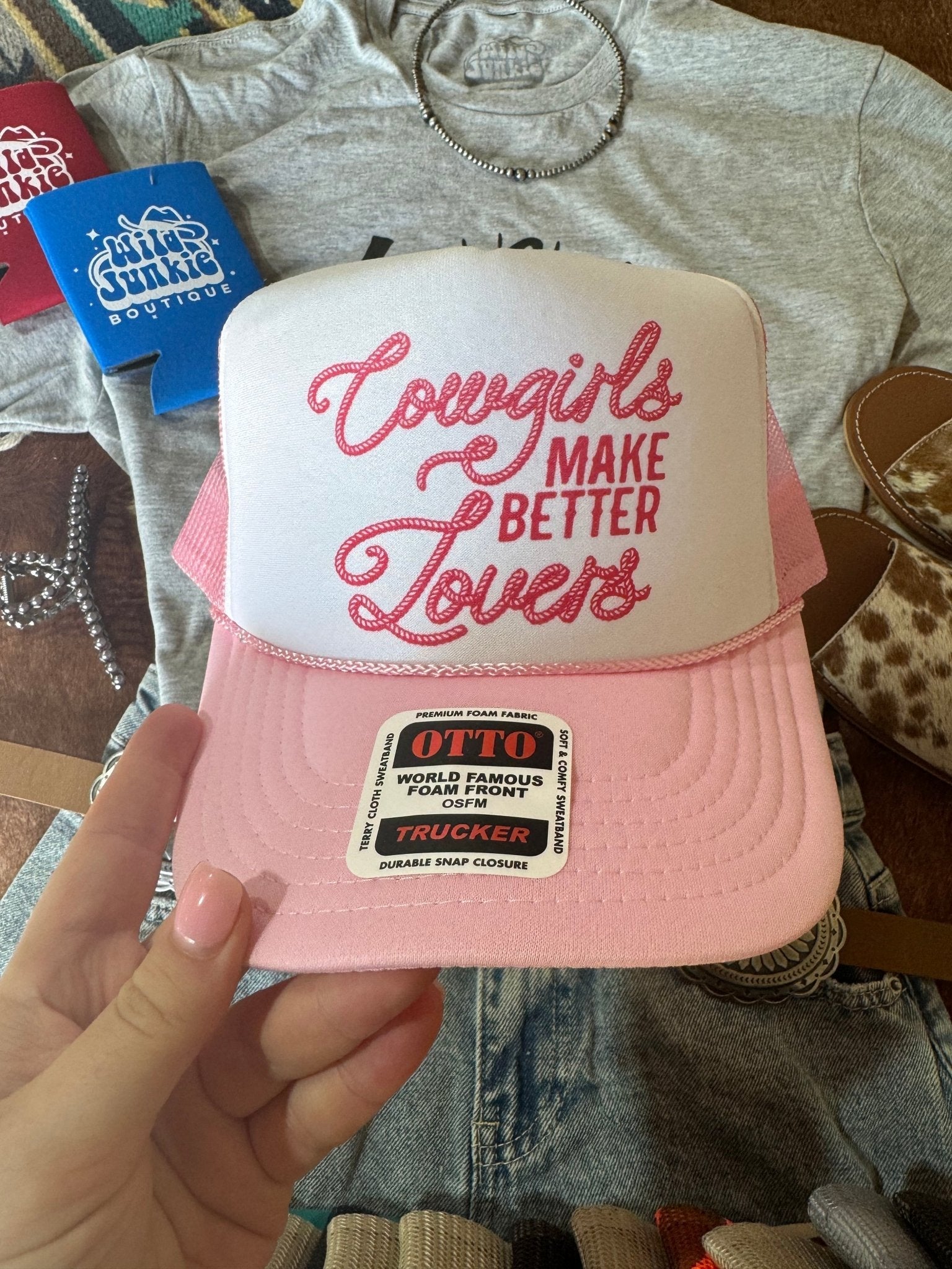 Cowgirls Make Better Lovers Trucker Hat Wild Junkie