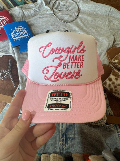 Cowgirls Make Better Lovers Trucker Hat Wild Junkie