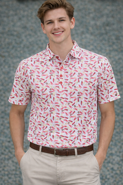 Crawfish Boil Adult Polo Shirt Jolie & Jax Boutique