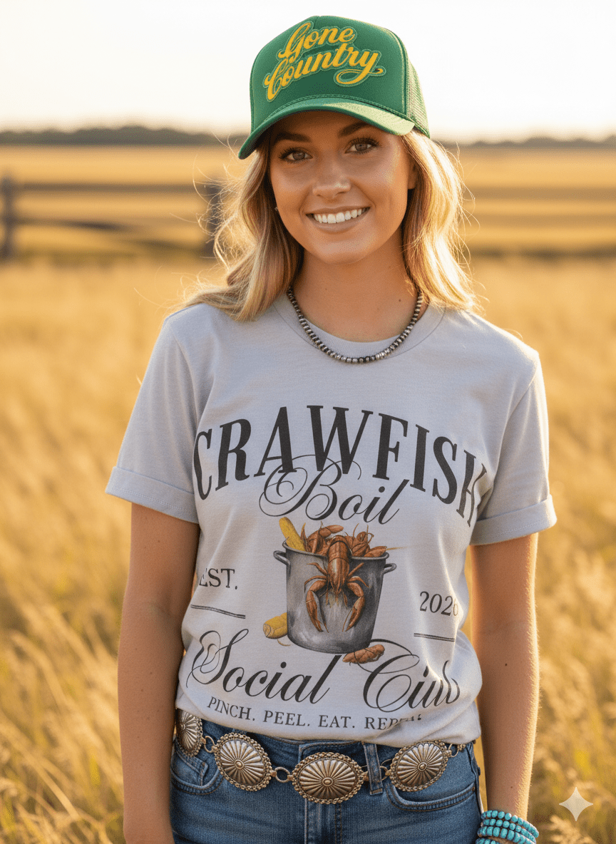 Crawfish Boil Social Club Graphic Tee Wild Junkie