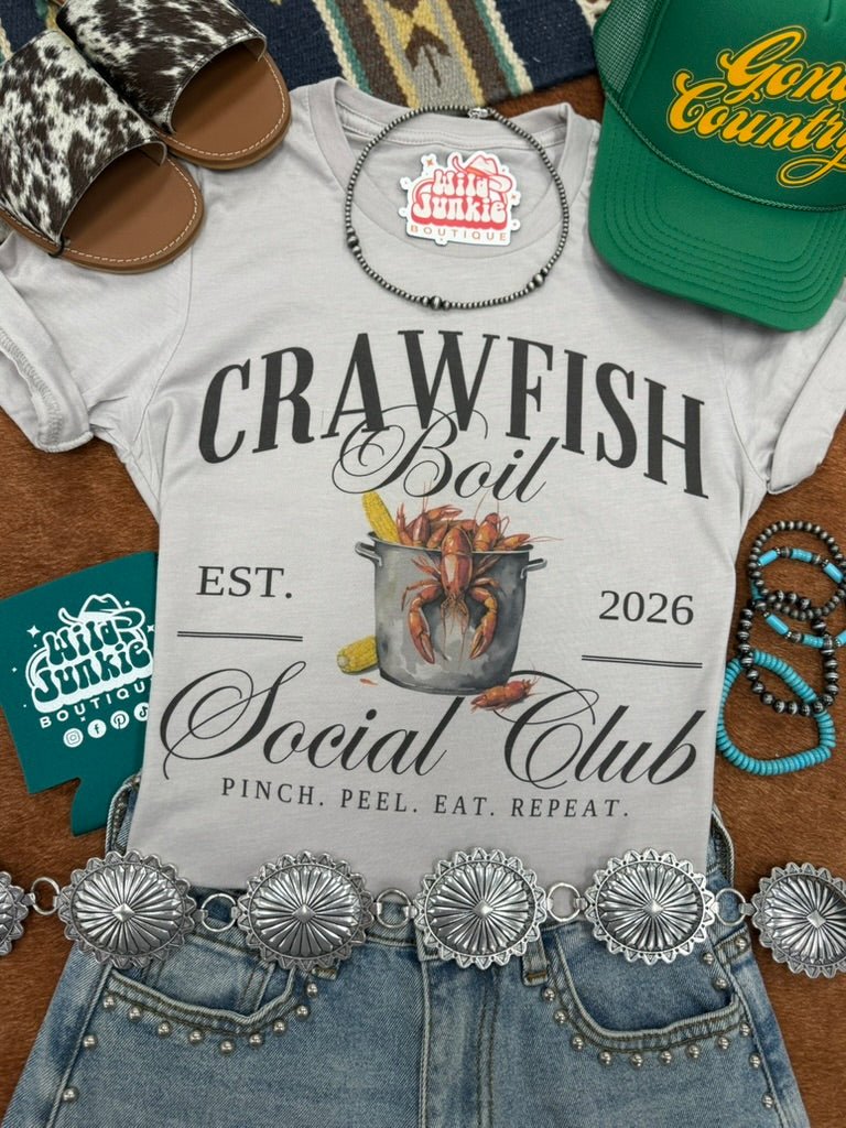 Crawfish Boil Social Club Graphic Tee Wild Junkie