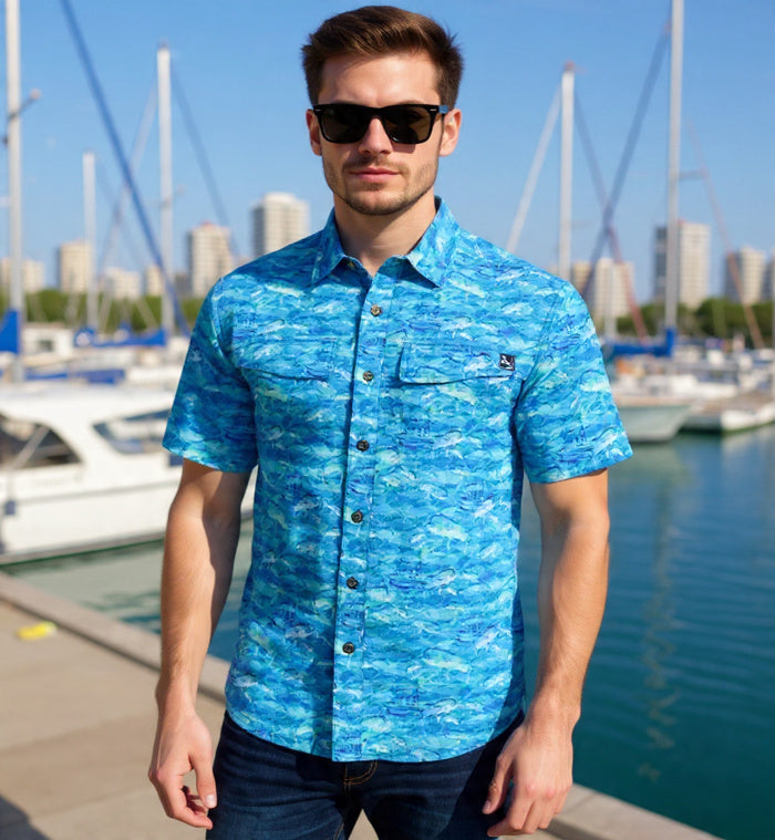 Men's Mahi Rush UV Vented Fishing Shirt Hook & Tackle