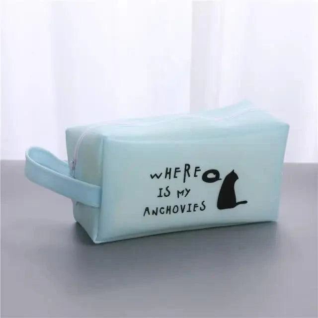 Creative Leather Black Large Capacity  Pencil Pouch For Students Unique Colors Stationery Office Pencil Cases Stevvex