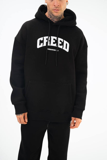 Oversize 'Creed' Muhammad Ali Graphic Hoodie - Boxing Inspired Streetwear Sweatshirt Withinblack