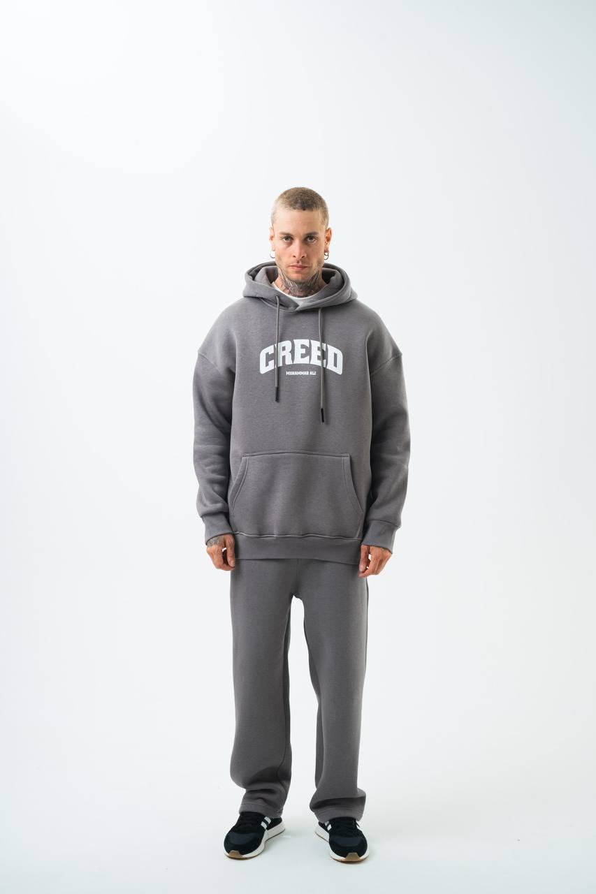 Oversize 'Creed' Muhammad Ali Graphic Hoodie - Boxing Inspired Streetwear Sweatshirt Withinblack