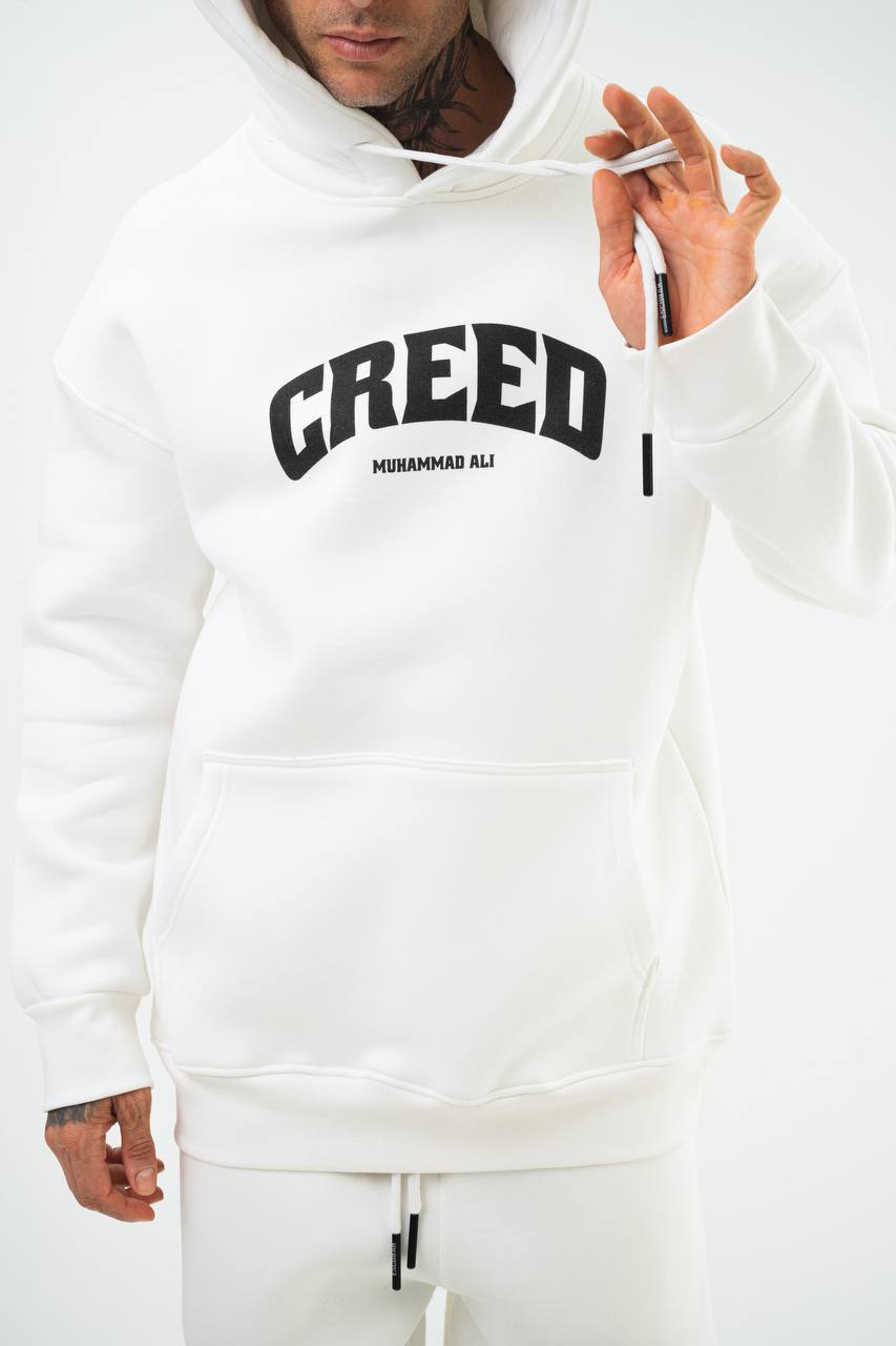 Oversize 'Creed' Muhammad Ali Graphic Hoodie - Boxing Inspired Streetwear Sweatshirt Withinblack