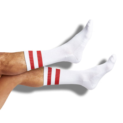 Crimson / White Casual Socks 4 Pack DeadSoxy
