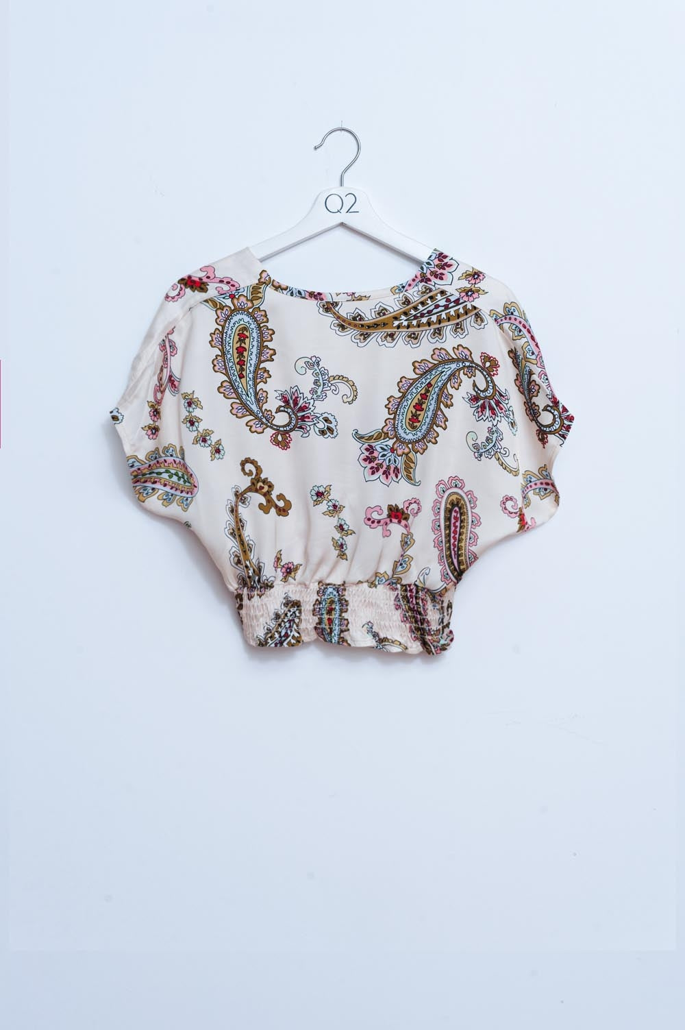 Crop top with paisley print Q2store