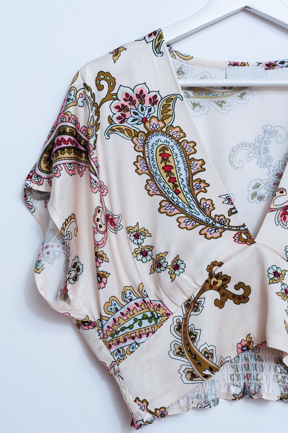 Crop top with paisley print Q2store