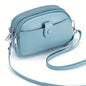 Crossbody Bags for Women Small Genuine Leather Shoulder Purse Cross Body Bag with Triple Top Zipper Adjustable Strap DailySale