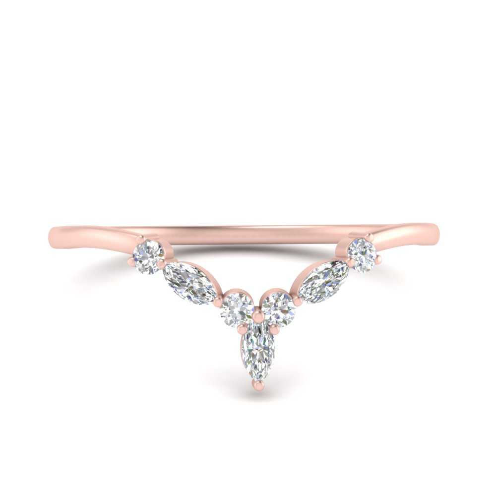 Crown Marquise And Round Band Fascinating Diamonds