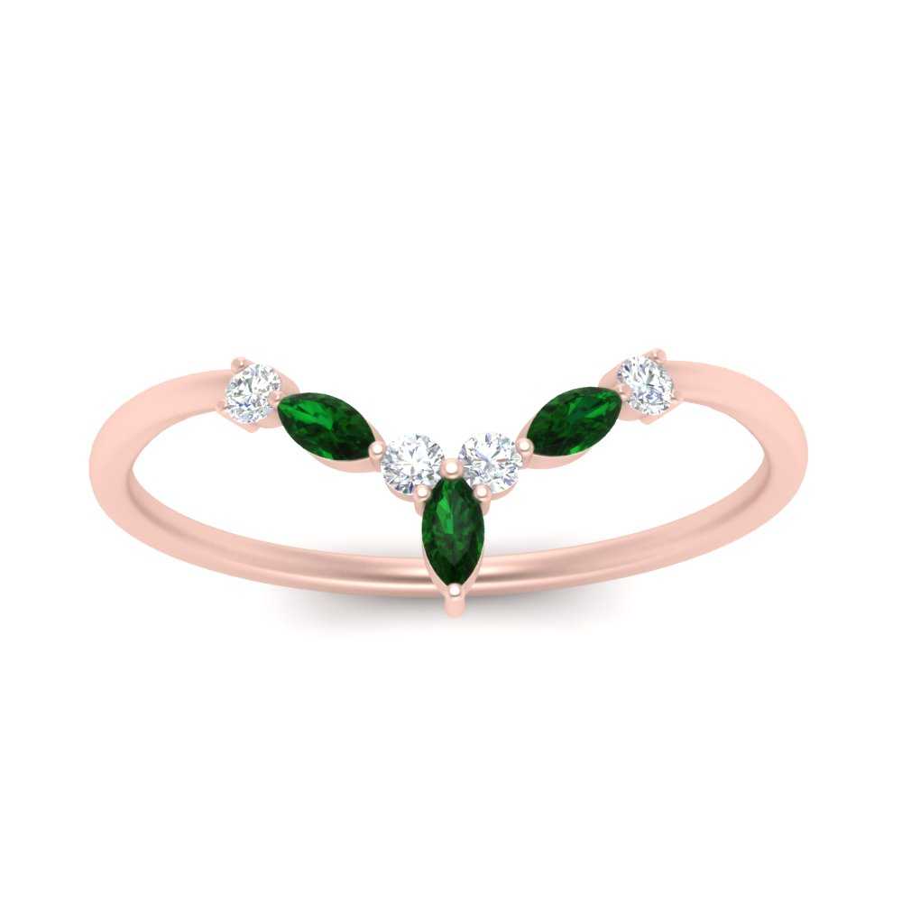 Crown Marquise And Round Band Fascinating Diamonds