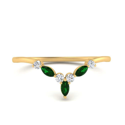 Crown Marquise And Round Band Fascinating Diamonds