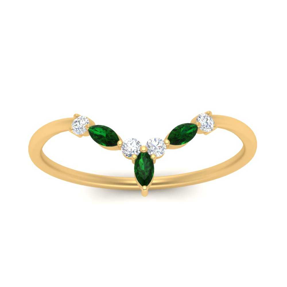 Crown Marquise And Round Band Fascinating Diamonds