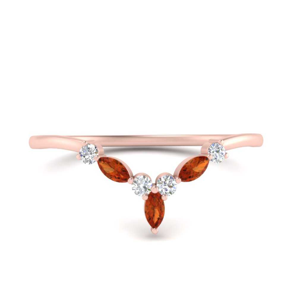 Crown Marquise And Round Band Fascinating Diamonds