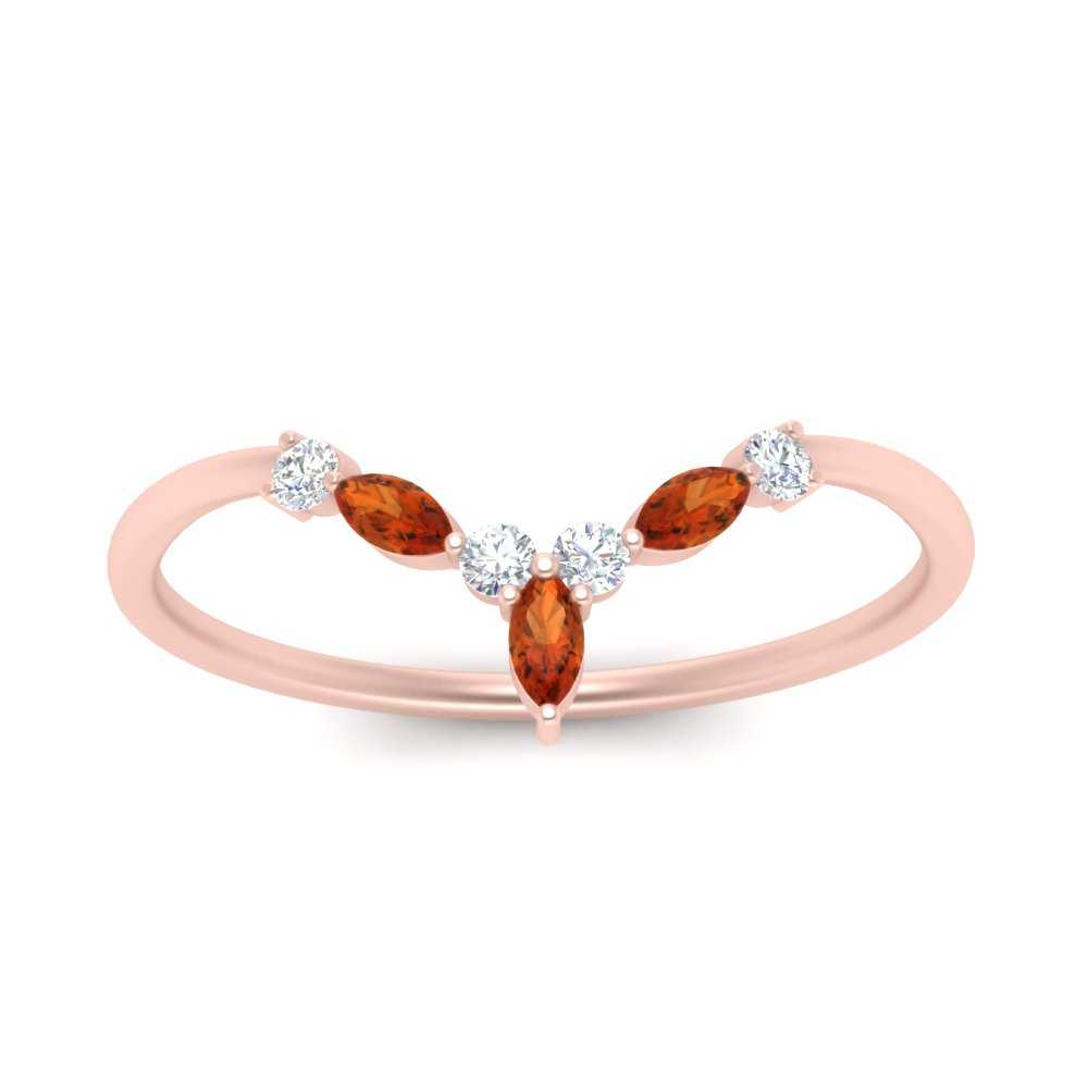 Crown Marquise And Round Band Fascinating Diamonds