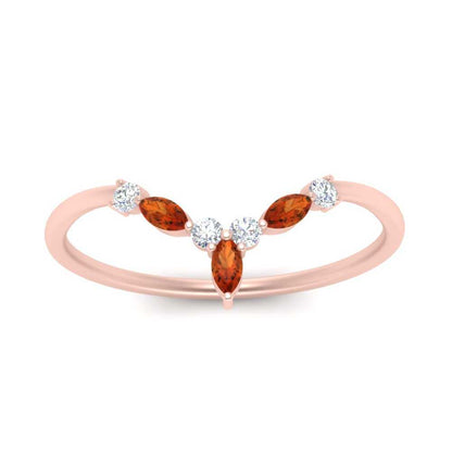 Crown Marquise And Round Band Fascinating Diamonds
